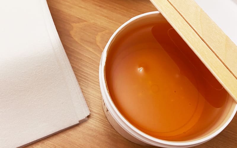 ワックス脱毛の施術イメージ